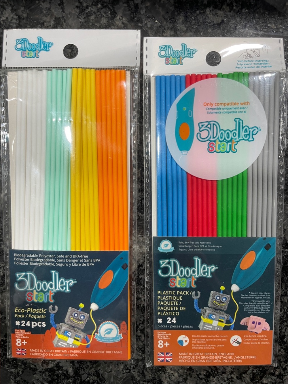 Eco-Plastic 24-Pack x 2 Filament Refills - Multicolor